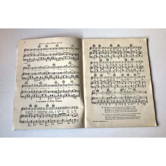 Vintage 1932 Cole Cowboy Song Book Sheet Music Arkansas Woodchopper Yodel Guitar - Picture 7 of 11